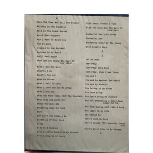 Vintage Album Collection of Songs Alphabetic (W-Z) Titles 50+ Sheet Music Songs